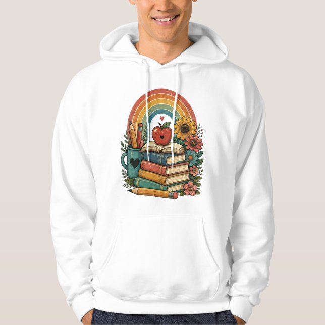 Veste À Capuche Vibes de rentrée scolaire (Devant)