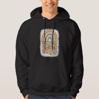 Veste À Capuche Vibrations de maternelle Arc-en-ciel Rétro Enseign