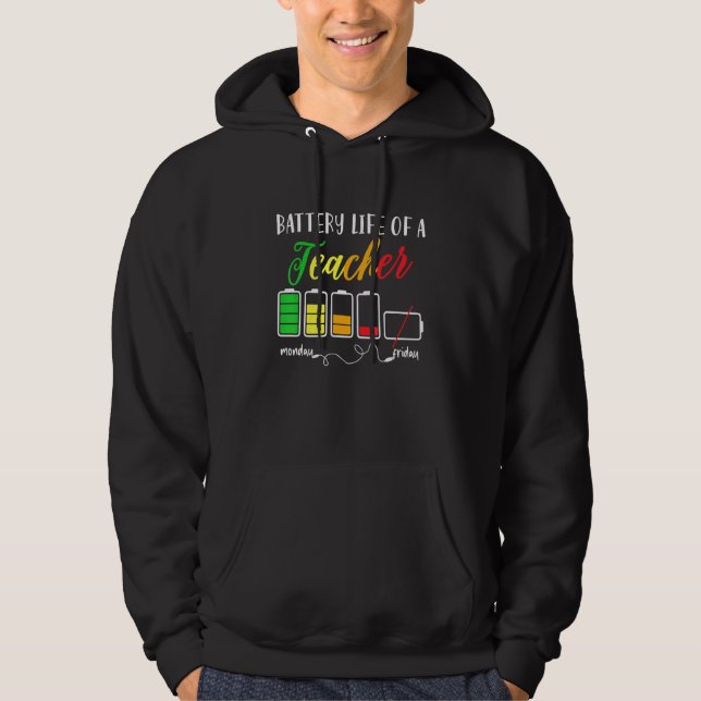 Veste À Capuche Vie Batterie D'Un Enseignant Vie 1 (Devant)