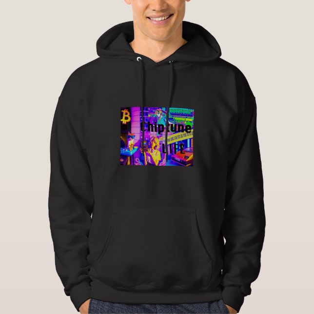 Veste À Capuche Vie Chiptune (Devant)