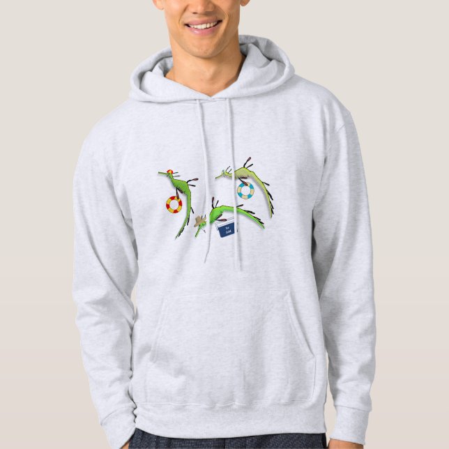 Veste À Capuche Vie de plage de Weedy Sea Dragons (Devant)