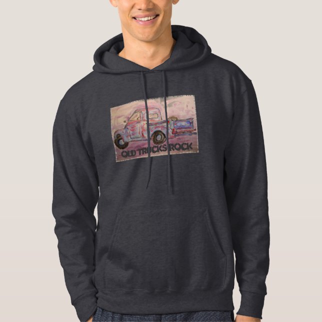 Veste À Capuche Vieille roche de camions (Devant)