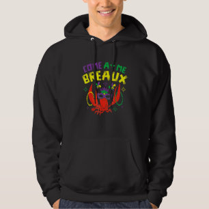 Veste À Capuche Viens Me Voir Breaux Perles De Crevettes Mardi Gra