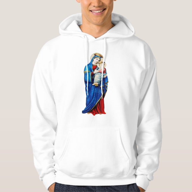 Veste À Capuche Vierge Marie avec Bébé Jésus (Devant)