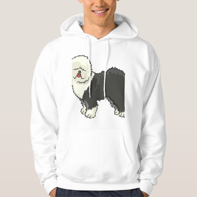 Veste À Capuche Vieux chien anglais mon ami (Devant)