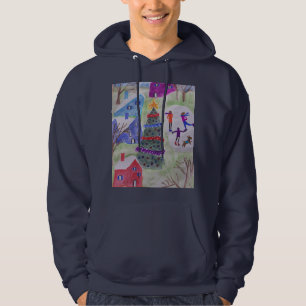 Veste À Capuche Village de Noël