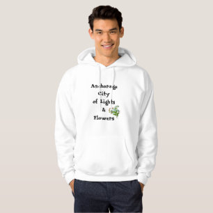 Veste À Capuche Ville d'ancrage des lumières et des fleurs