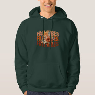 Veste À Capuche Villes d'automne aquarelle fleur sauvage feuilles