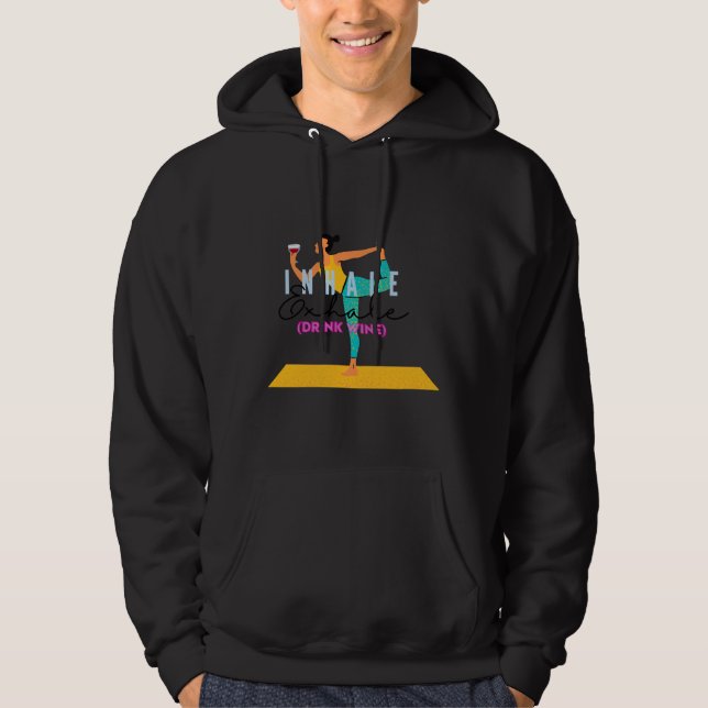 Veste À Capuche Vin de yoga (Devant)