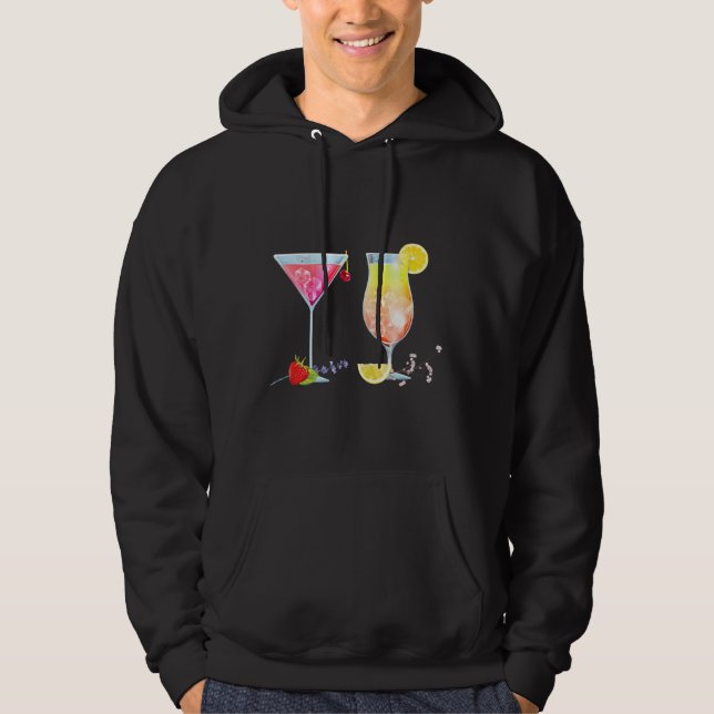 Veste À Capuche Vins de verres pour vin (Devant)