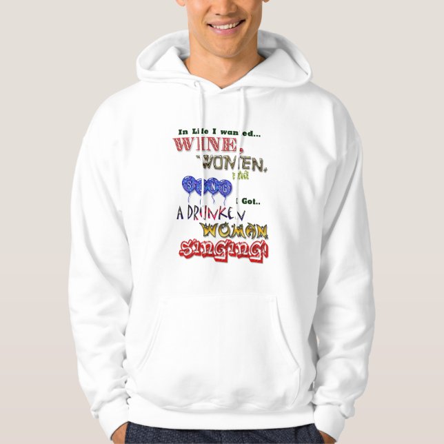 Veste À Capuche Vins et chansons (Devant)