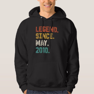 Veste À Capuche Vintage 12 ans de légende depuis mai 2010 12th Bi