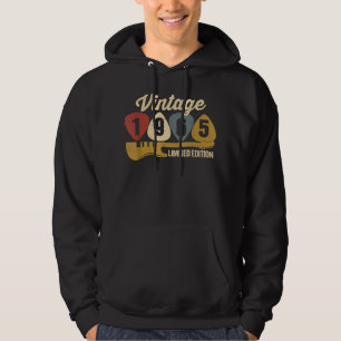 Veste À Capuche Vintage 1965 Anniversaire Retro Guitare 57e Annive