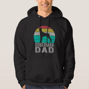 Veste À Capuche Vintage Doberman Pinscher Dad Retro