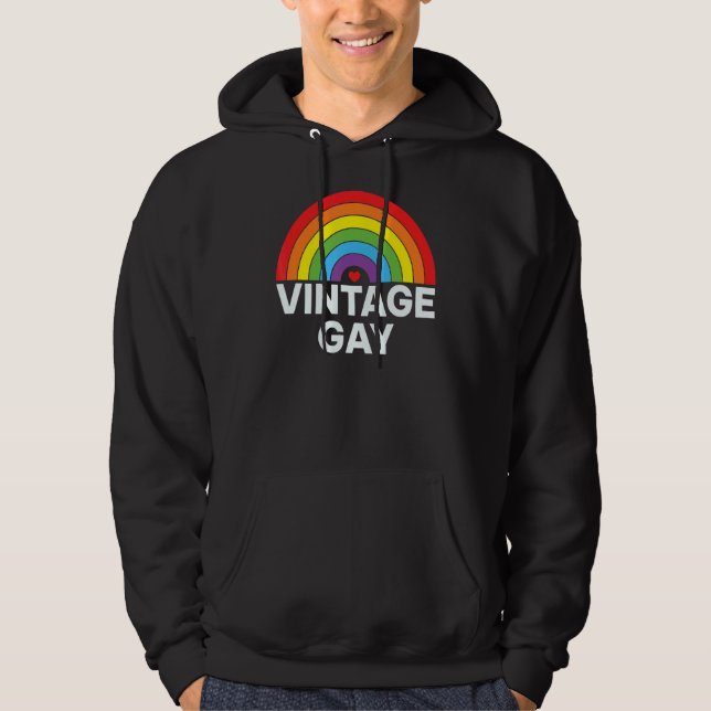 Veste À Capuche Vintage Gay (Devant)