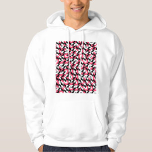 Veste À Capuche Vintage Glitch : Motif Abstrait géométrique
