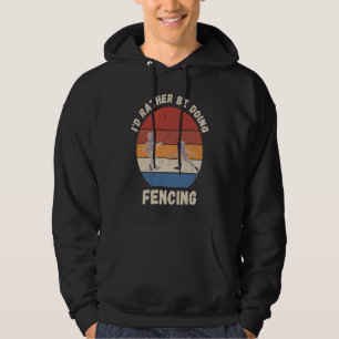 Veste À Capuche Vintage J'aimerais mieux faire l'escrime Escrime r