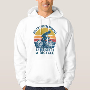 Veste À Capuche Vintage N'estimez jamais un vieil homme à vélo