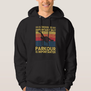 Veste À Capuche Vintage Parkour Est Important Libre Courir Freeru
