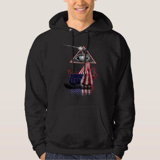 Veste À Capuche Vintage Retro Prism Drapeau américain Terrier de P