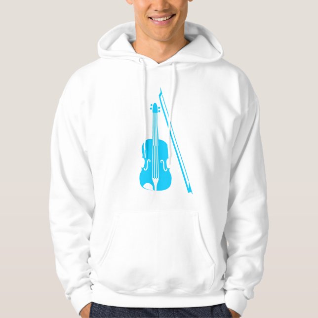 Veste À Capuche Violon - bleu ciel (Devant)
