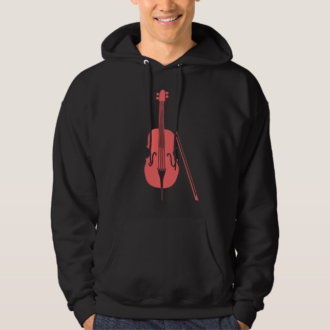 Veste À Capuche Violoncelle - rose tropical (Devant)