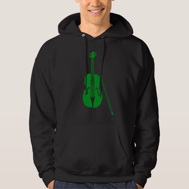 Veste À Capuche Violoncelle - Vert gazon (Devant)