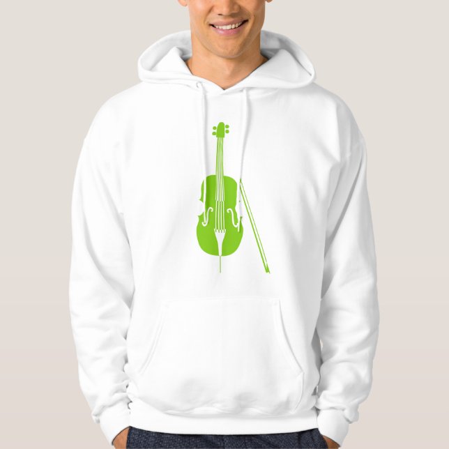 Veste À Capuche Violoncelle - Vert Martien (Devant)