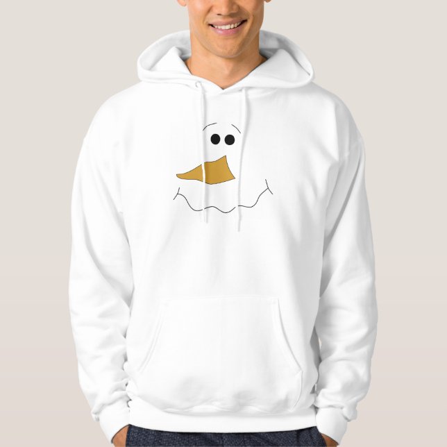 Veste À Capuche Visage de bonhomme de neige (Devant)