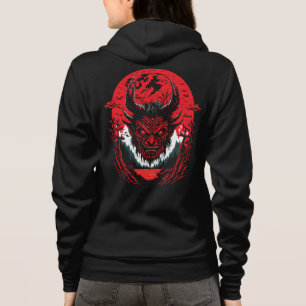 Veste À Capuche Visage diabolique Satan Design graphique de la t