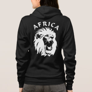 Veste À Capuche Visage du lion rugissant Afrique