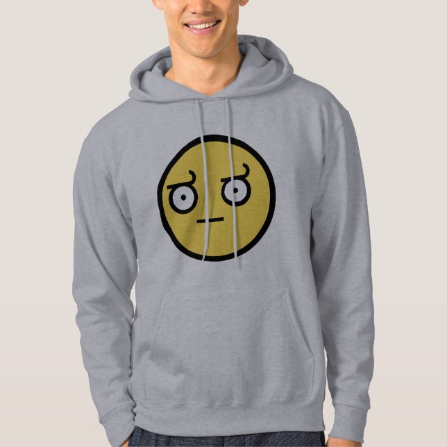 Veste À Capuche Visage impressionnant de désapprobation (Devant)