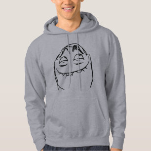 Veste À Capuche Visage riant Meme comique de rage de PFFTCH