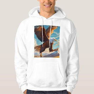 Veste À Capuche Vision cristalline L'aigle de la détermination