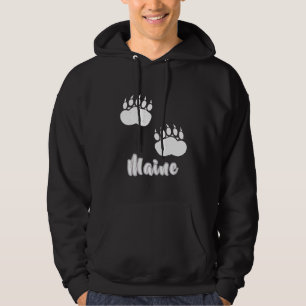 Veste À Capuche Visite en détresse Maine Vacation Camping Bear Paw