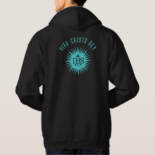 Veste À Capuche Viva Cristo Rey Catholique Cristeros Cadeau