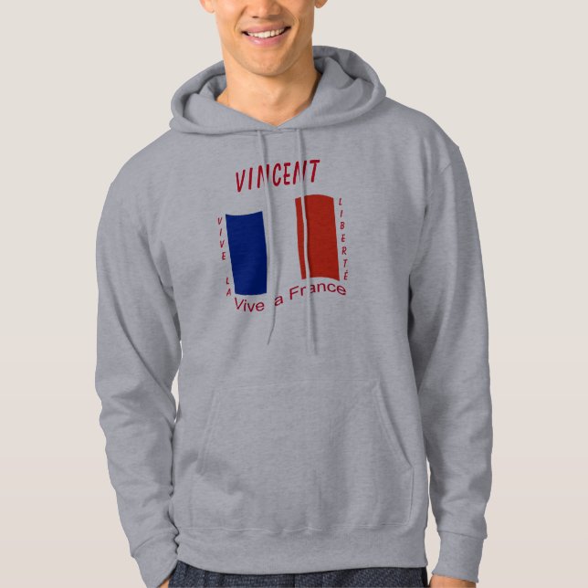 Veste À Capuche Vive la France (France) (Devant)