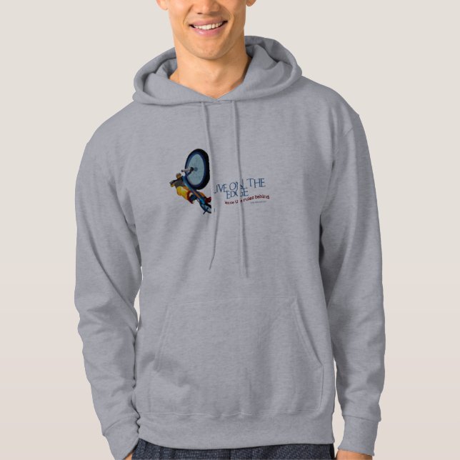 VESTE À CAPUCHE VIVENT SUR L'EDGE-LEAVE LES RÈGLES DERRIÈRE (Devant)
