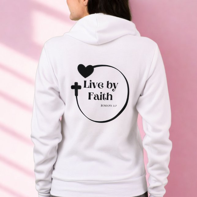 Veste À Capuche Vivre Par La Foi (Créateur téléchargé)