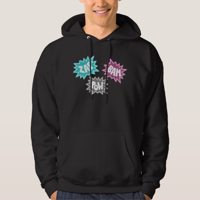 Veste À Capuche VLAN prisonnier de guerre FX sain comique - rose (Devant)