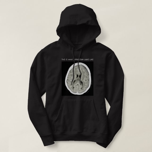 Veste À Capuche Voici à quoi ressemble la dépression-FullCTScan (Design devant)