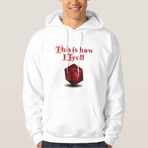Veste À Capuche Voici comment je Troll - Critique Hit RPG Dice