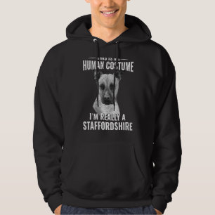 Veste À Capuche Voici mon costume humain Je suis vraiment un Staff