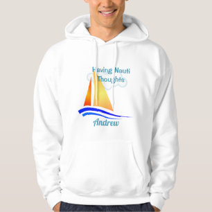 Veste À Capuche Voilier nautique de pensées de Nauti