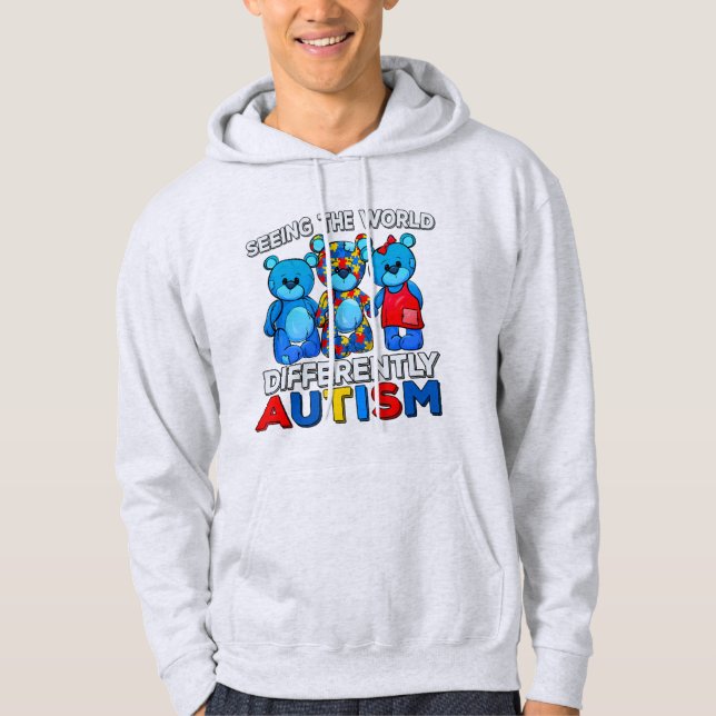 Veste À Capuche Voir le monde différemment est parfait pour (Devant)