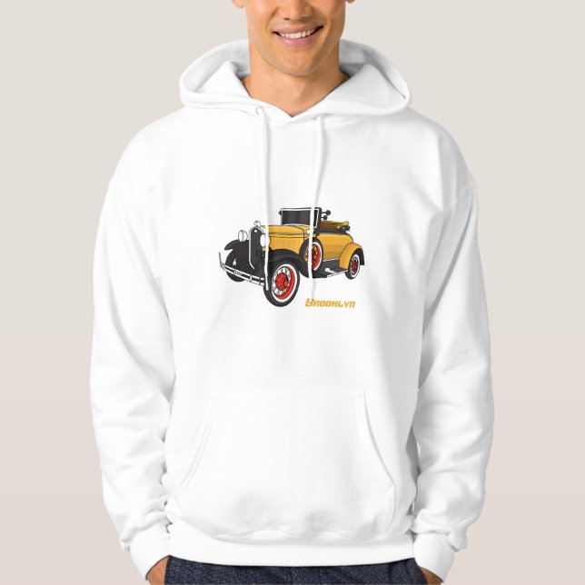 Veste À Capuche Voiture jaune classique 1931 (Devant)