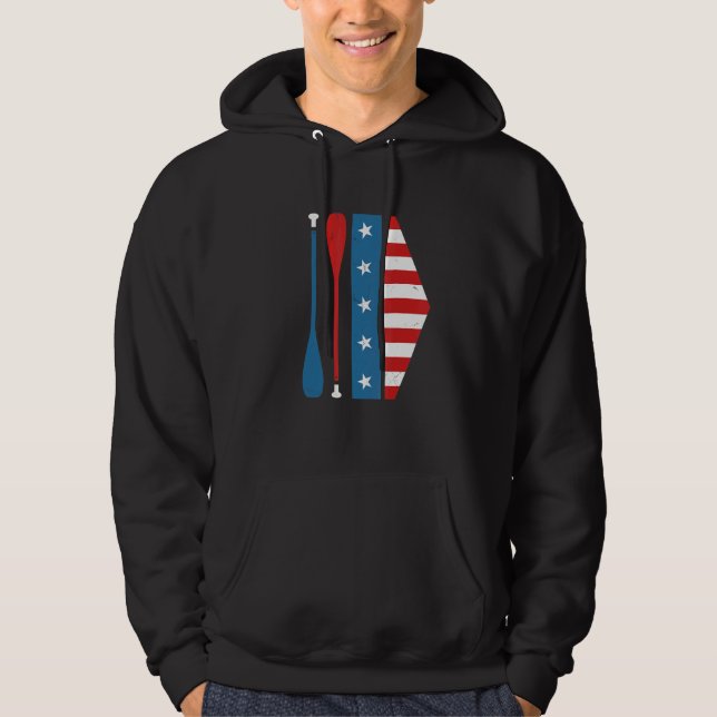 Veste À Capuche Voitures D'Aiguillage Patriotique Pour Les Raideur (Devant)