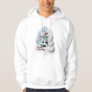 Veste À Capuche Volley-ball Snowman Noël