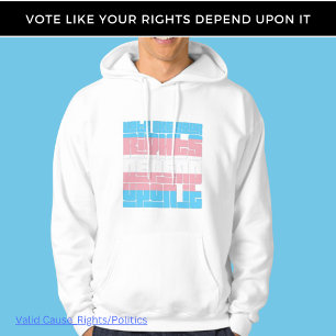 Veste À Capuche Vote pour Trans Rights