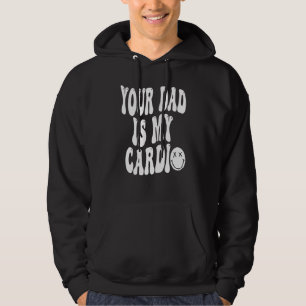 Veste À Capuche Votre papa est mon cardio Femmes Filles